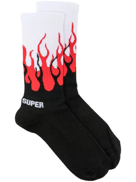Vision Of Super calcetines con llamas estampadas