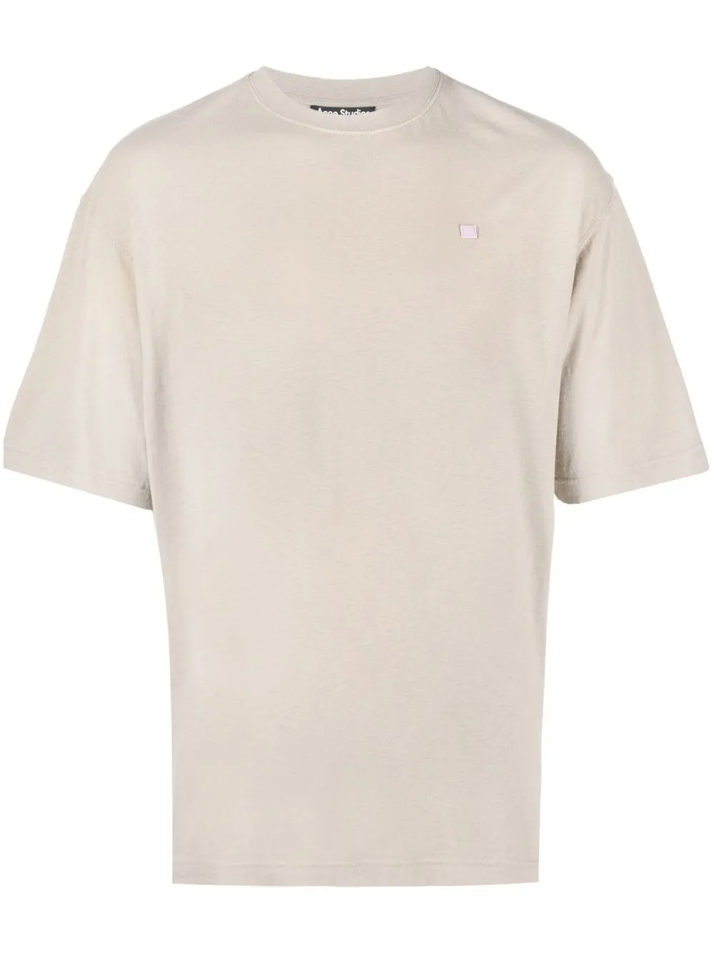 

Acne Studios playera con parche del logo - Neutro