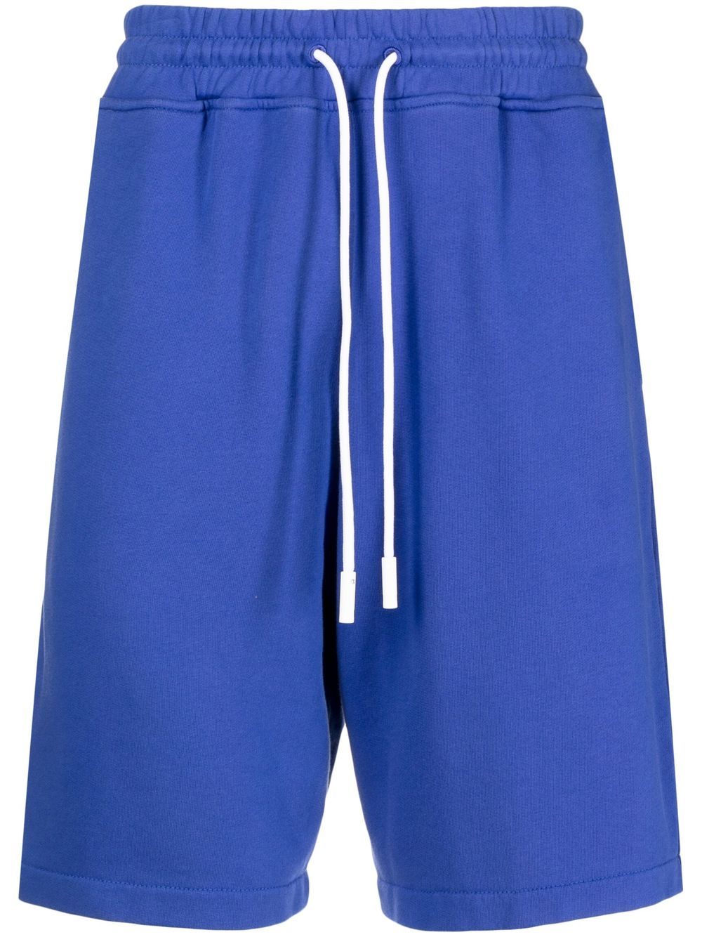 Shop Marcelo Burlon County Of Milan Drawstring-waist Shorts In Blau