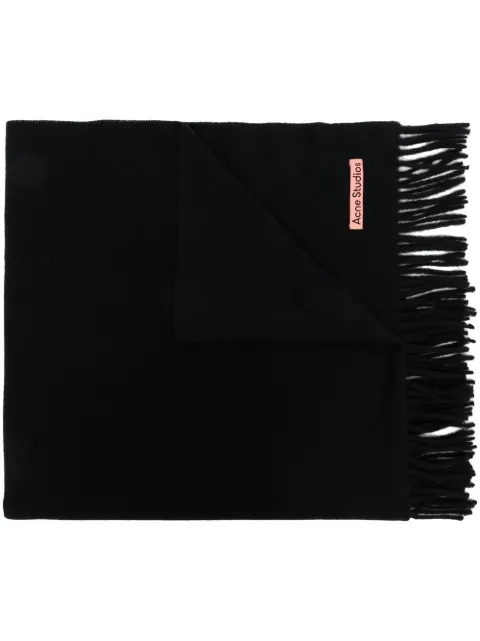 Acne Studios fringed wool scarf