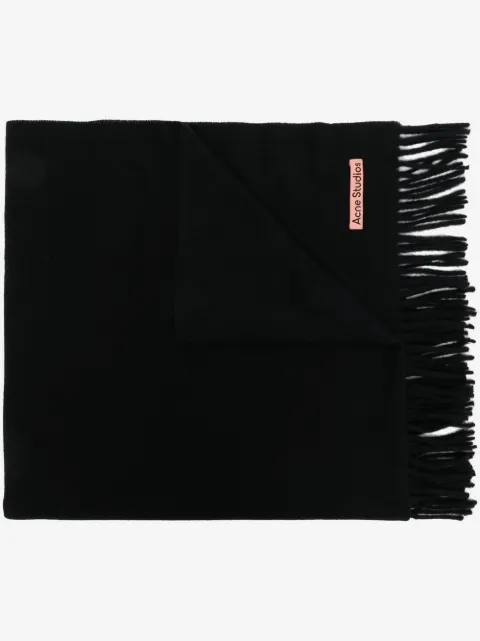 Acne Studios fringed wool scarf