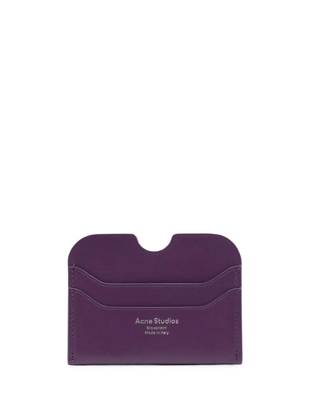 

Acne Studios tarjetero de textura suave - Morado