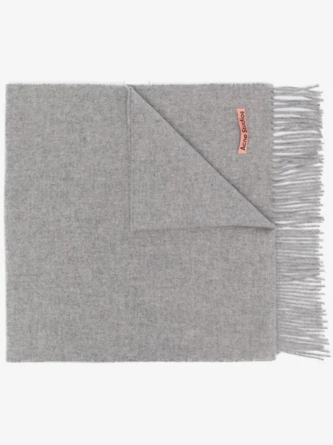 Acne Studios fringed wool scarf