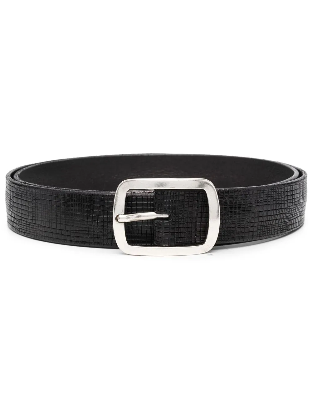 

Orciani crocodile-effect leather belt - Black