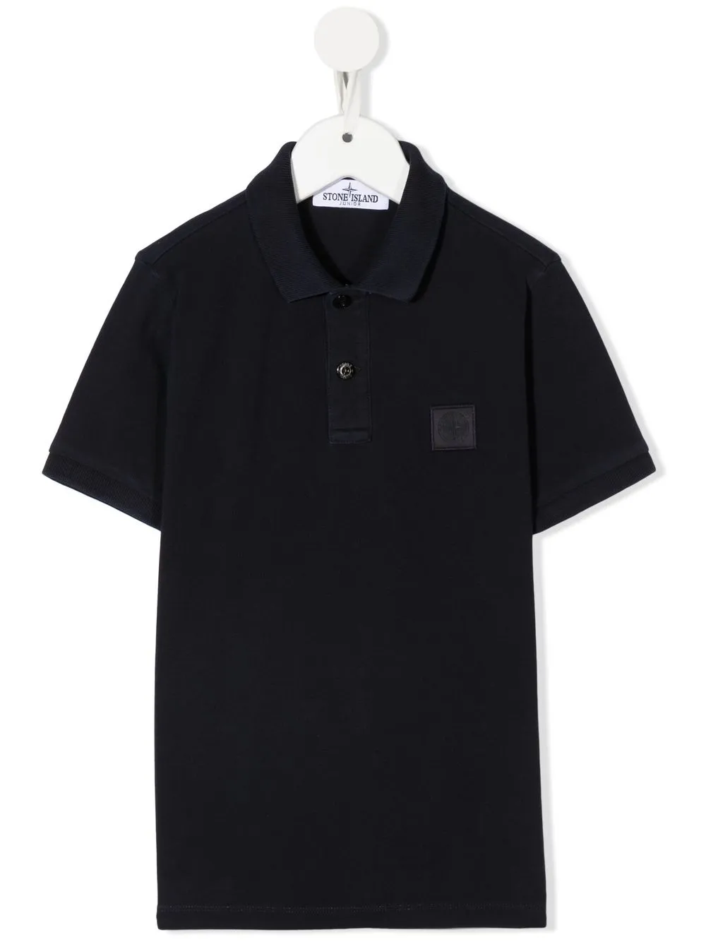 

Stone Island Junior logo-patch short-sleeved polo shirt - Blue