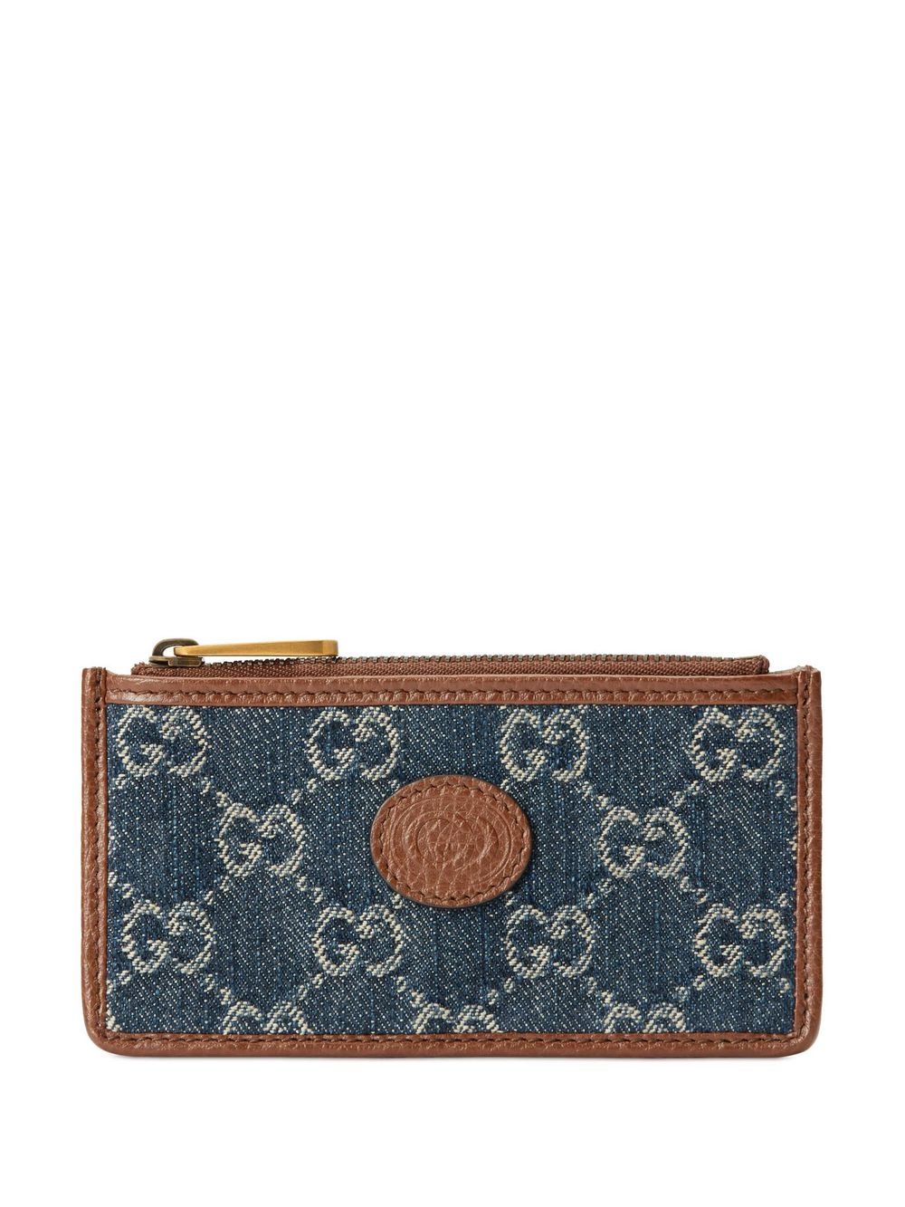 Gucci Interlocking G Cardholder In Blue