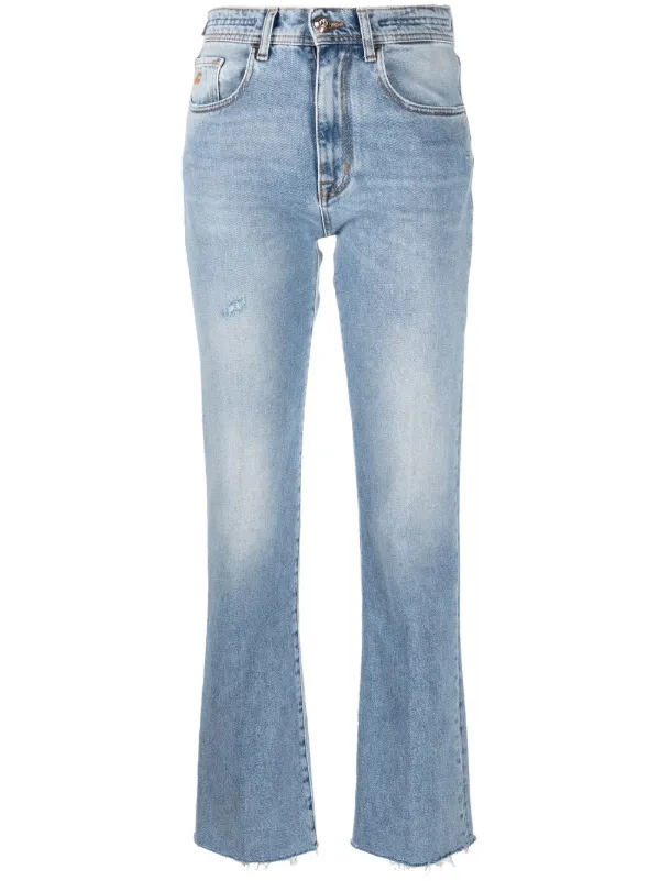 Jacob Cohen kick-flare raw-cut Jeans 