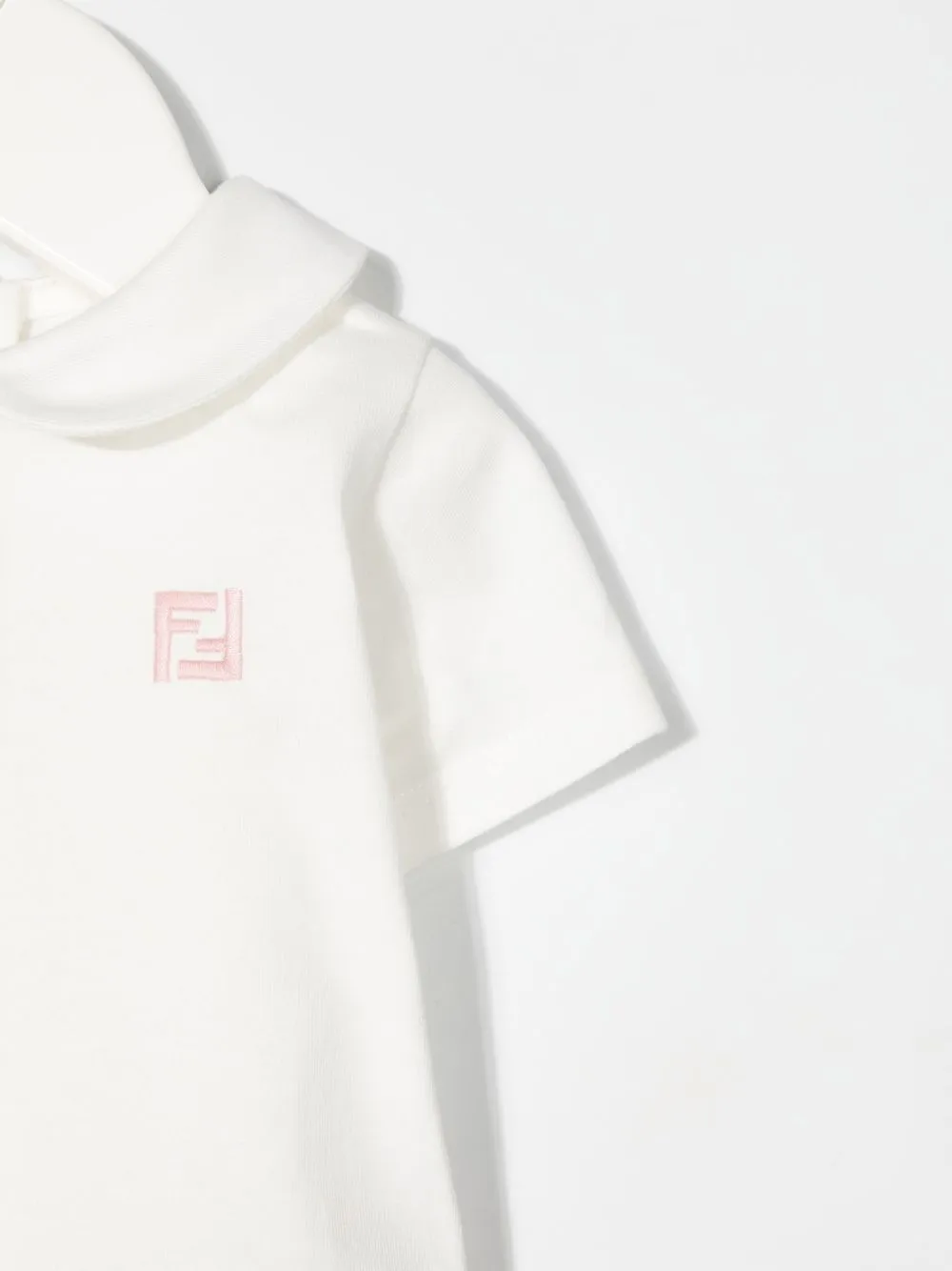 Fendi Ff-logo Print Romper In Pink