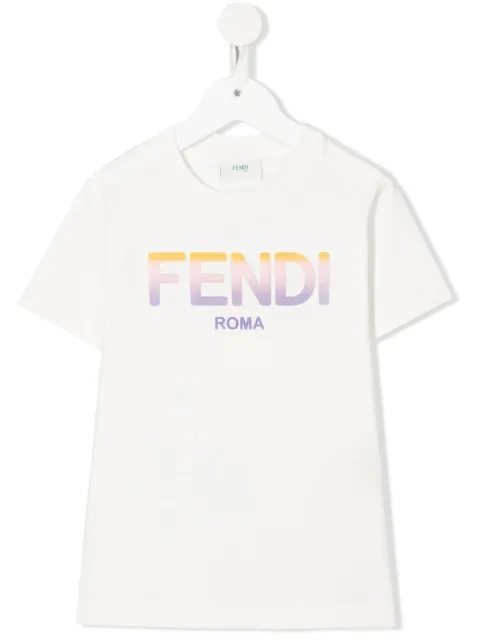 Fendi Kids logo-print cotton T-shirt