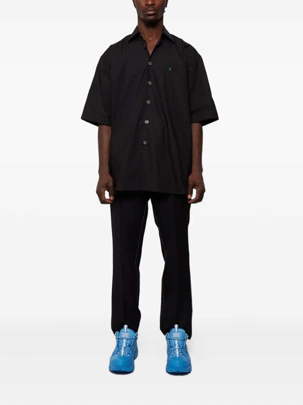 Burberry cotton trousers Zwart