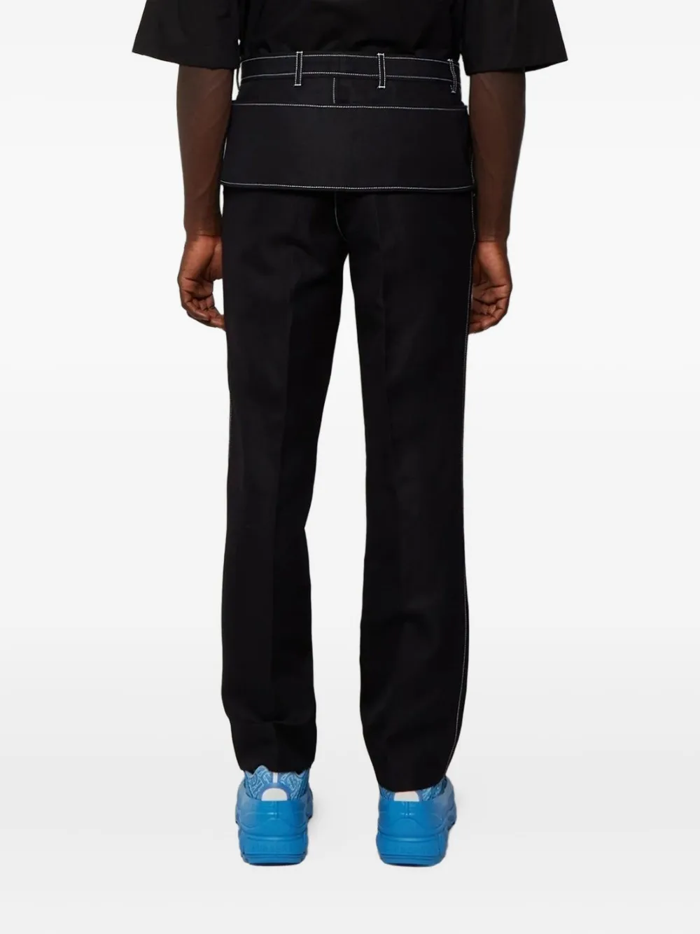 Burberry cotton trousers Zwart