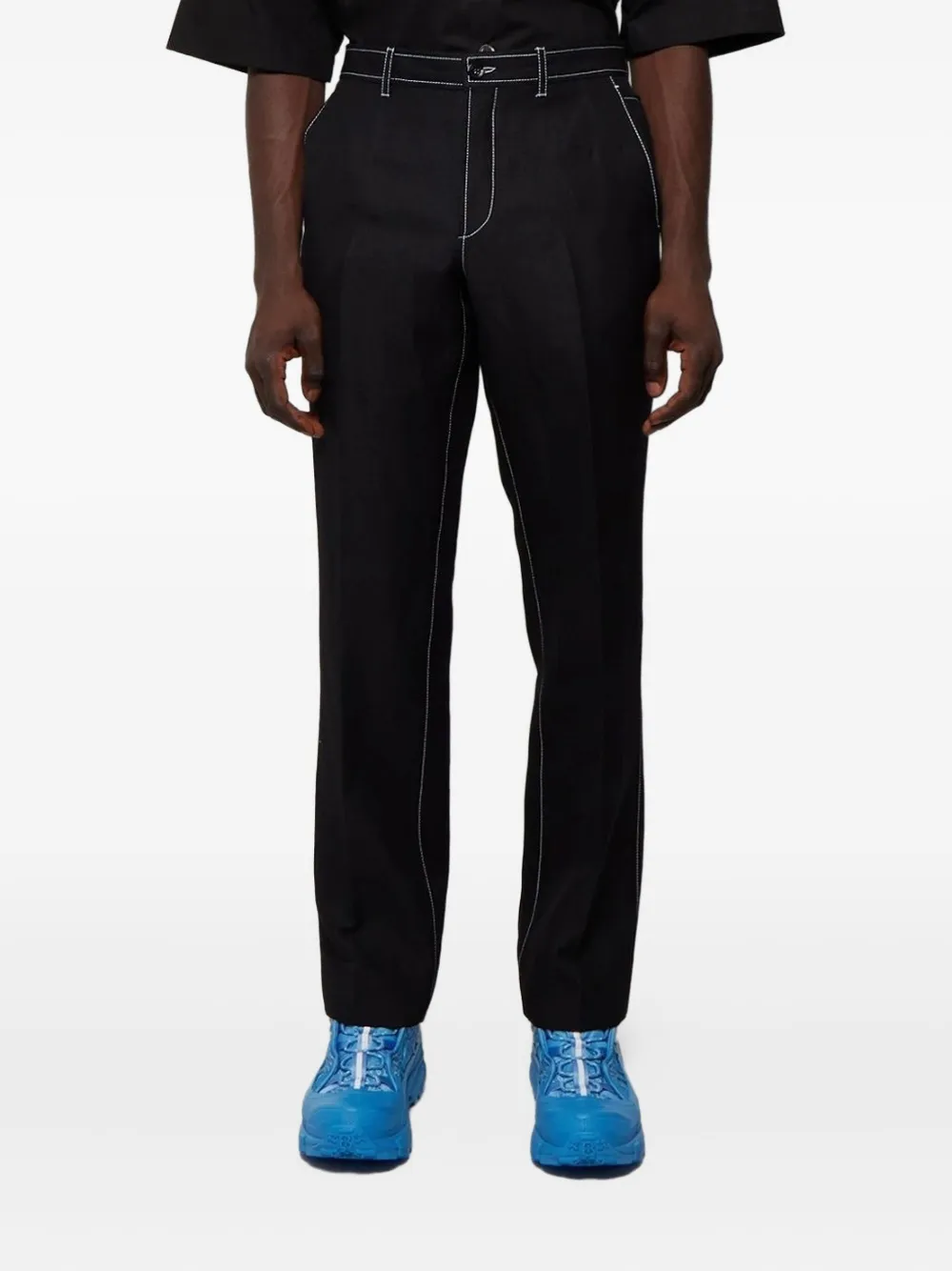 Burberry cotton trousers Zwart