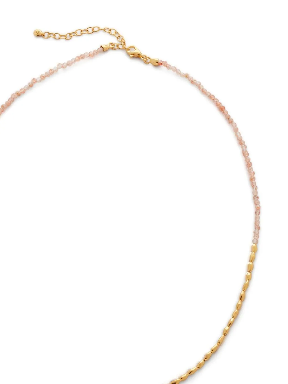  Monica Vinader Mini Nugget Halskette   Gold 