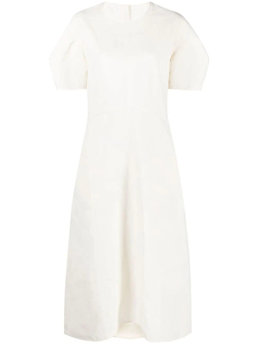 

Jil Sander short puff-sleeve long dress - Neutrals