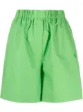 Nanushka elasticated-waistband cotton shorts - Green