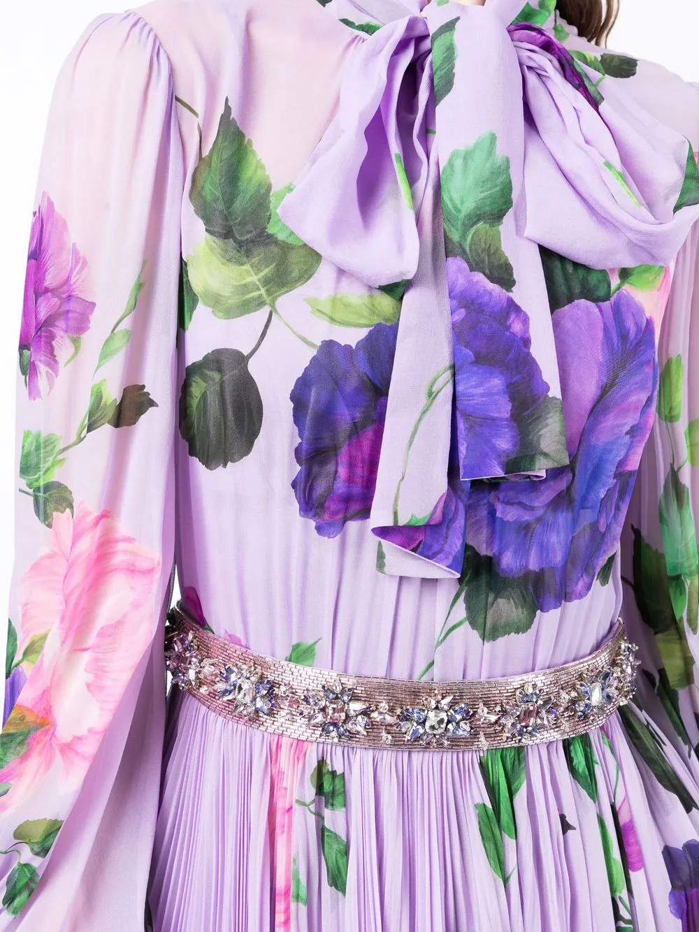 Dolce & Gabbana Floral Print crystal-embellished Gown - Farfetch