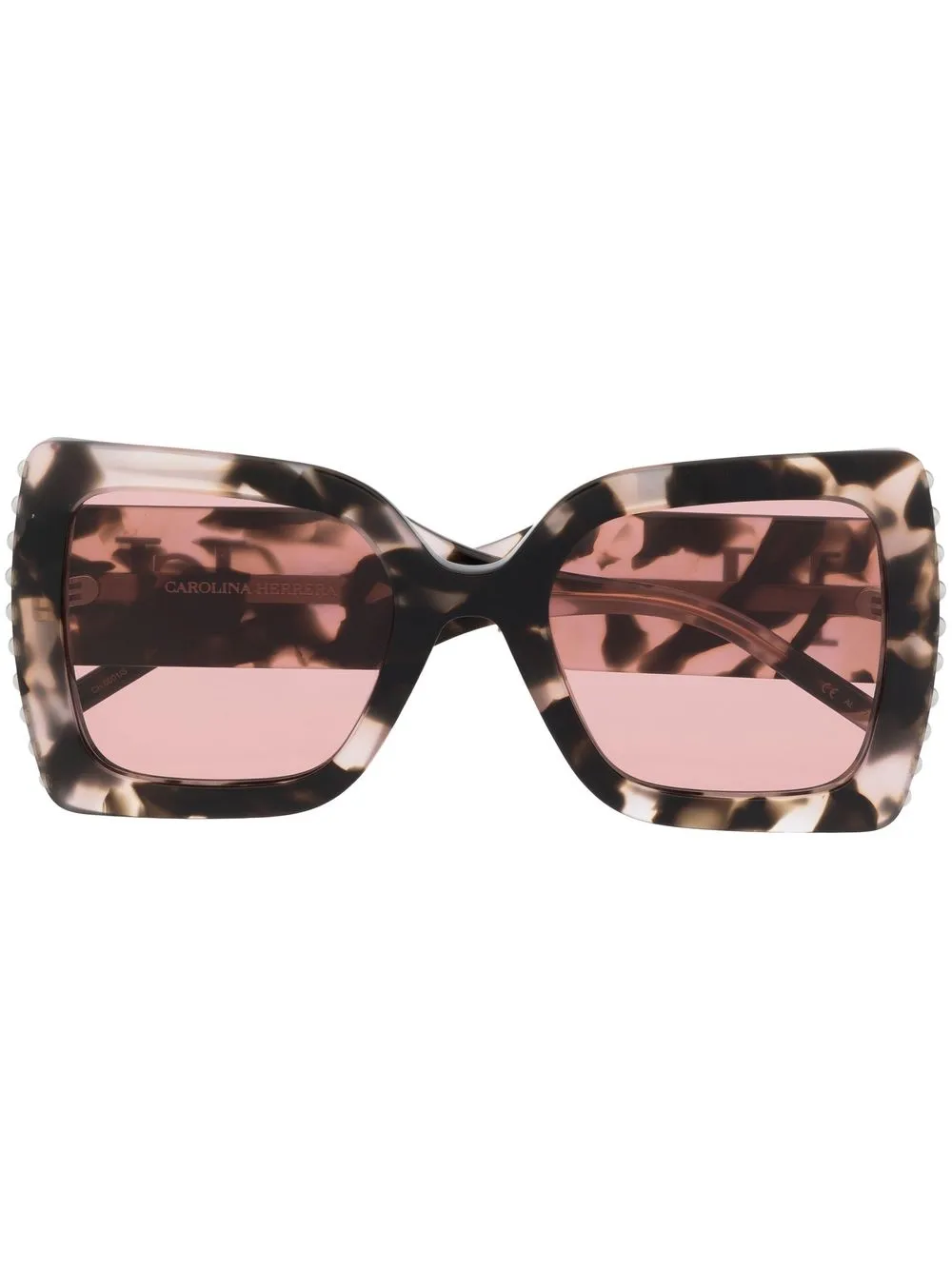 

Carolina Herrera lentes de sol con armazón cuadrada - Rosado