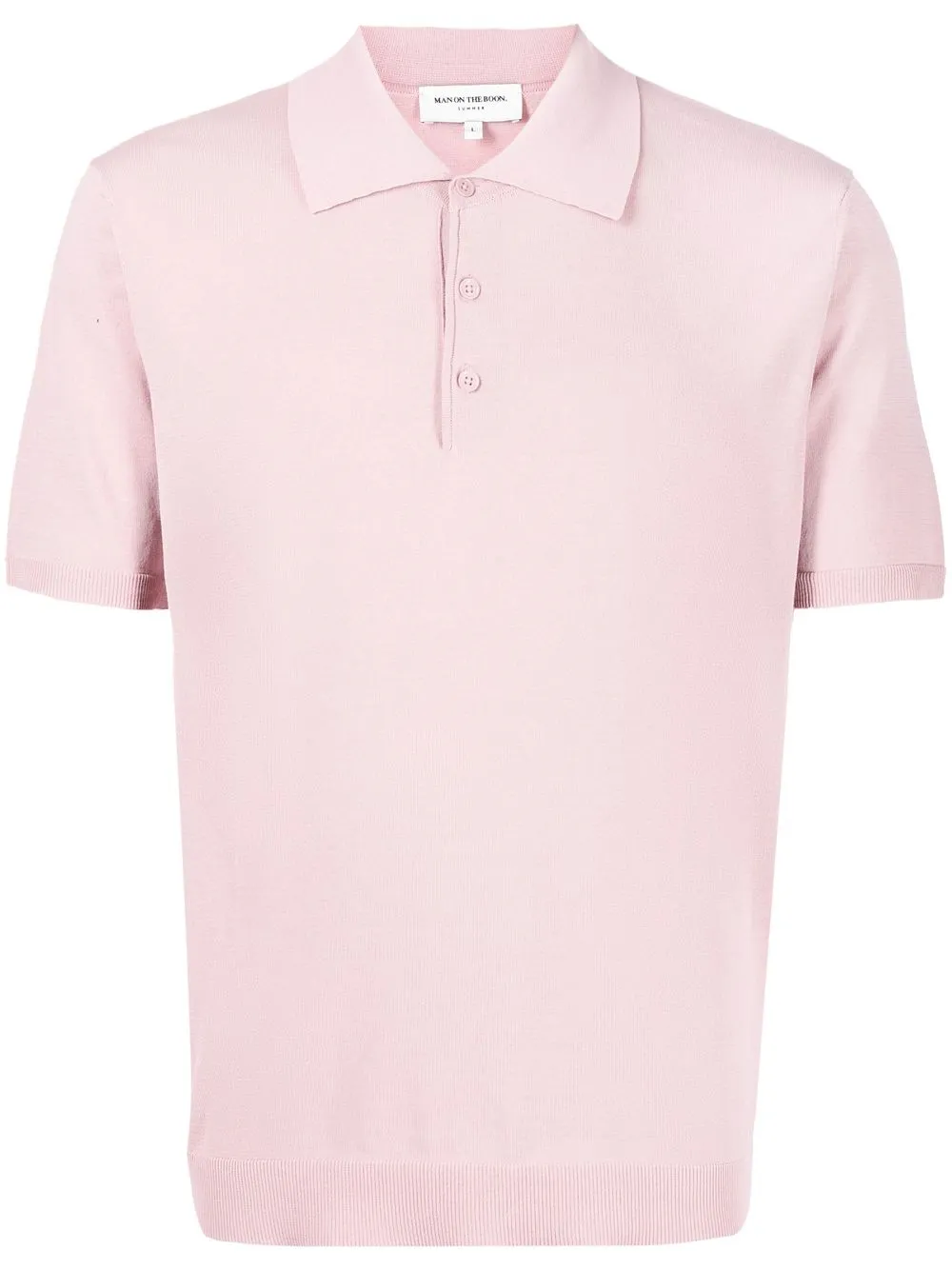 

Man On The Boon. playera tipo polo manga corta - Rosado