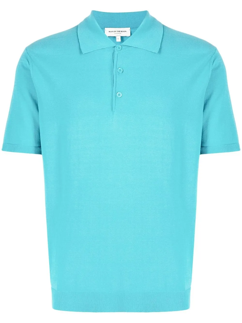 

Man On The Boon. playera tipo polo manga corta - Azul