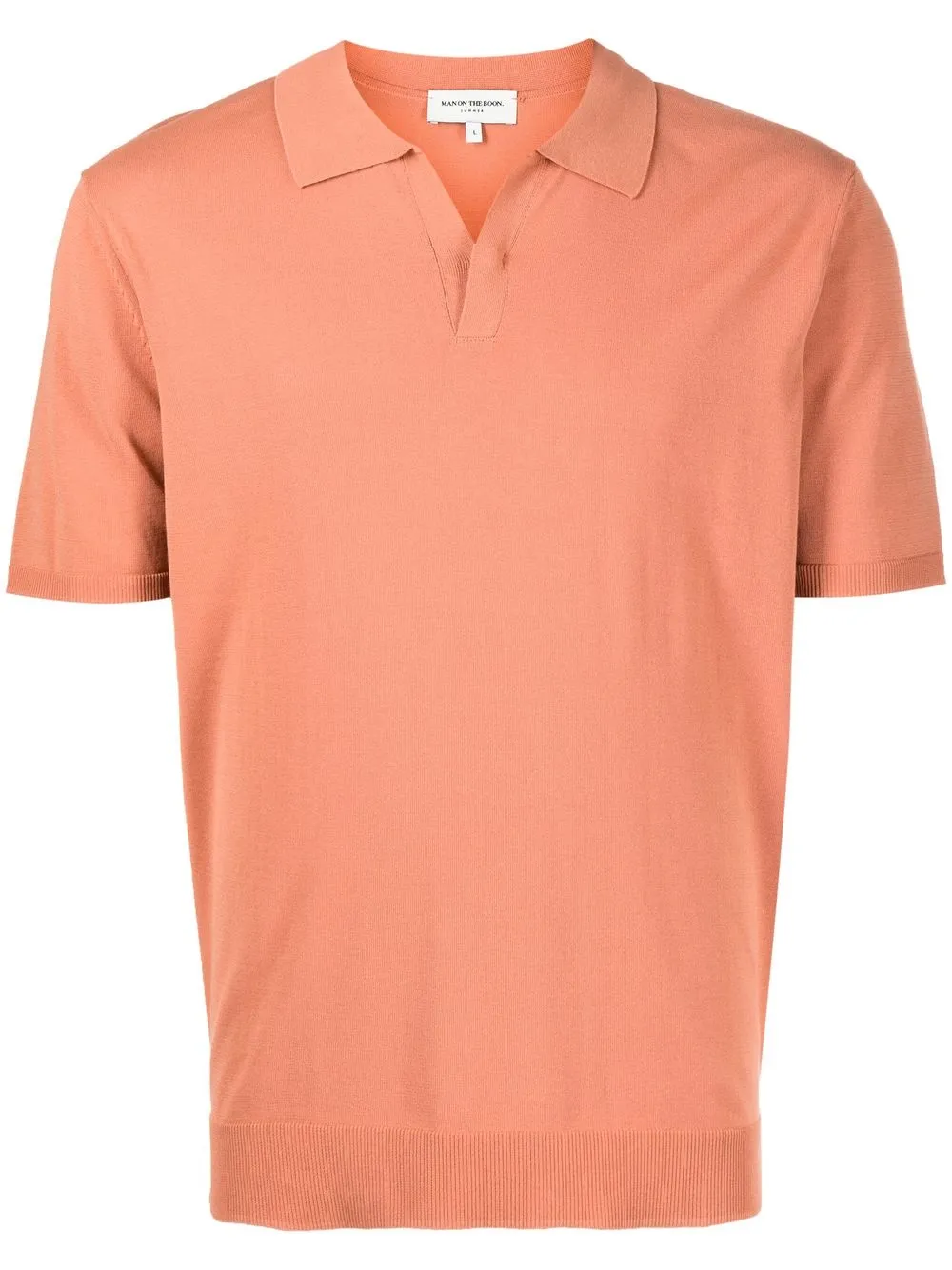 

Man On The Boon. playera tipo polo con cuello abierto - Rosado