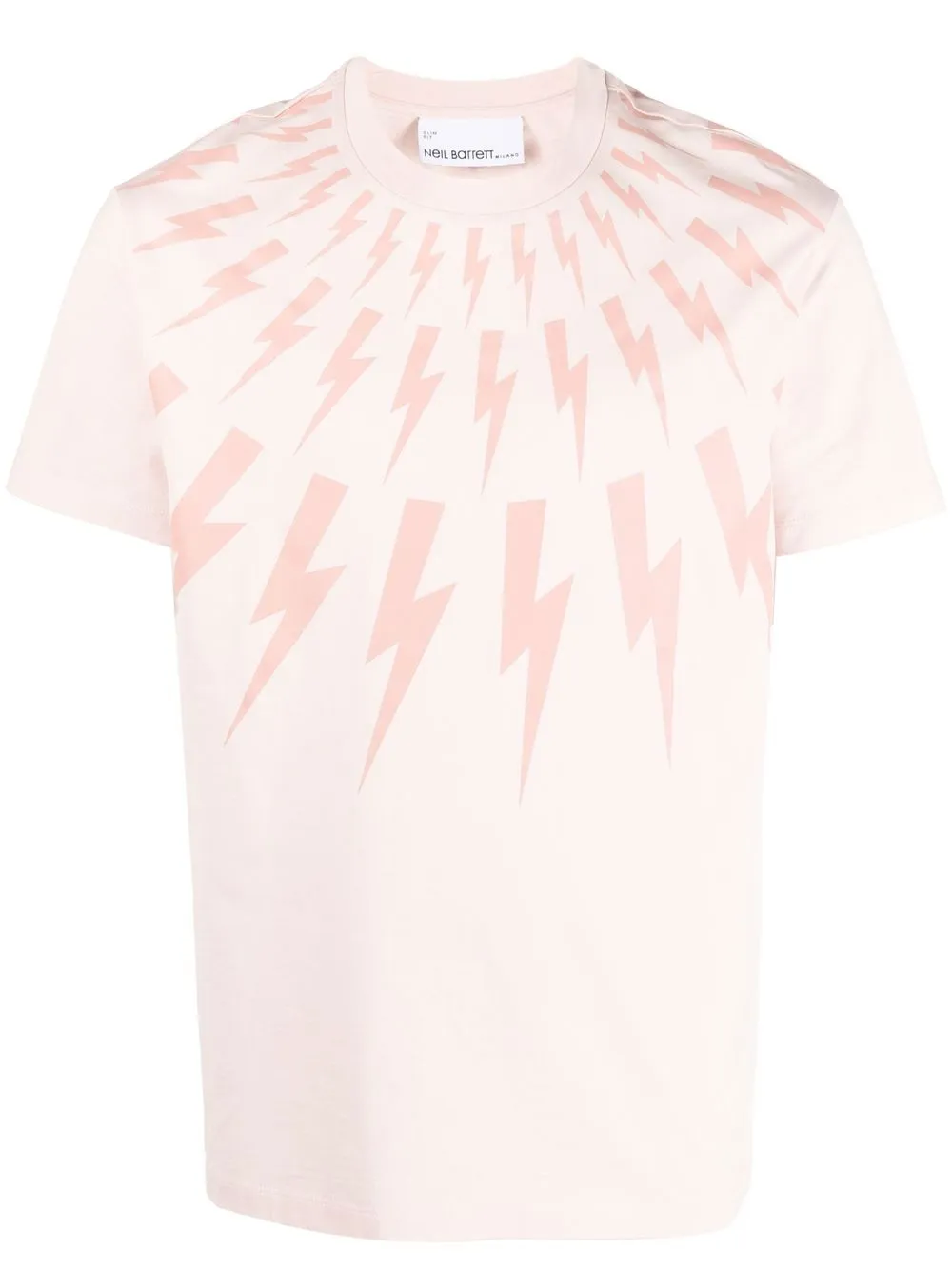 

Neil Barrett playera con estampado Thunderbolt - Rosado