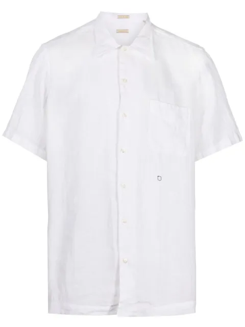 Massimo Alba Leinenhemd mit kurzen Ärmeln