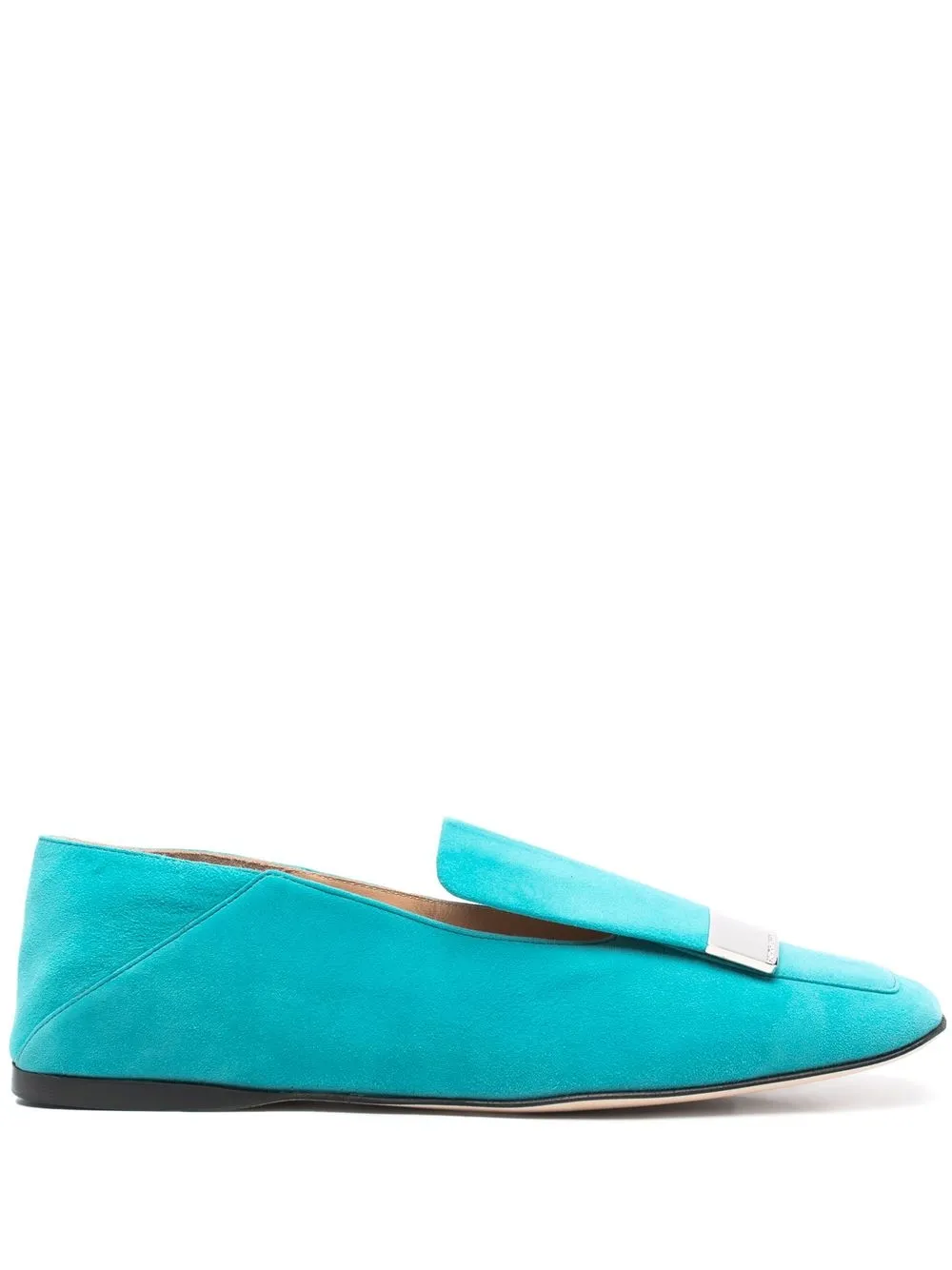 

Sergio Rossi mocasines slip-on con hebilla metalizada - Azul