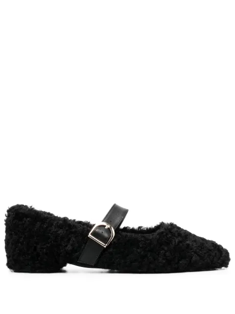 Age of Innocence Buffy shearling ballerina shoes
