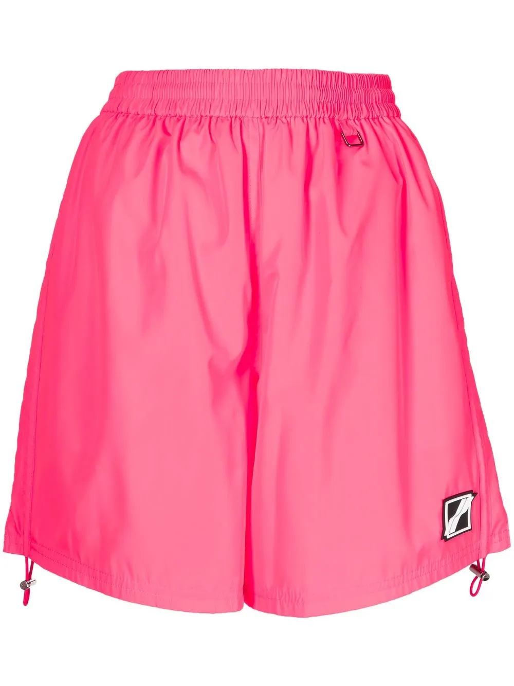 

We11done logo-patch track shorts - Pink