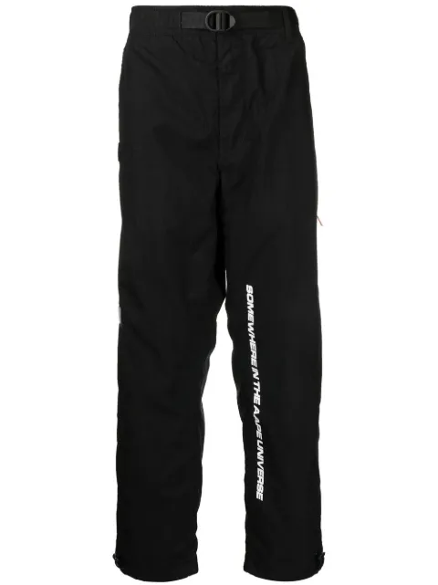 AAPE BY *A BATHING APE® logo-print straight-leg pants 