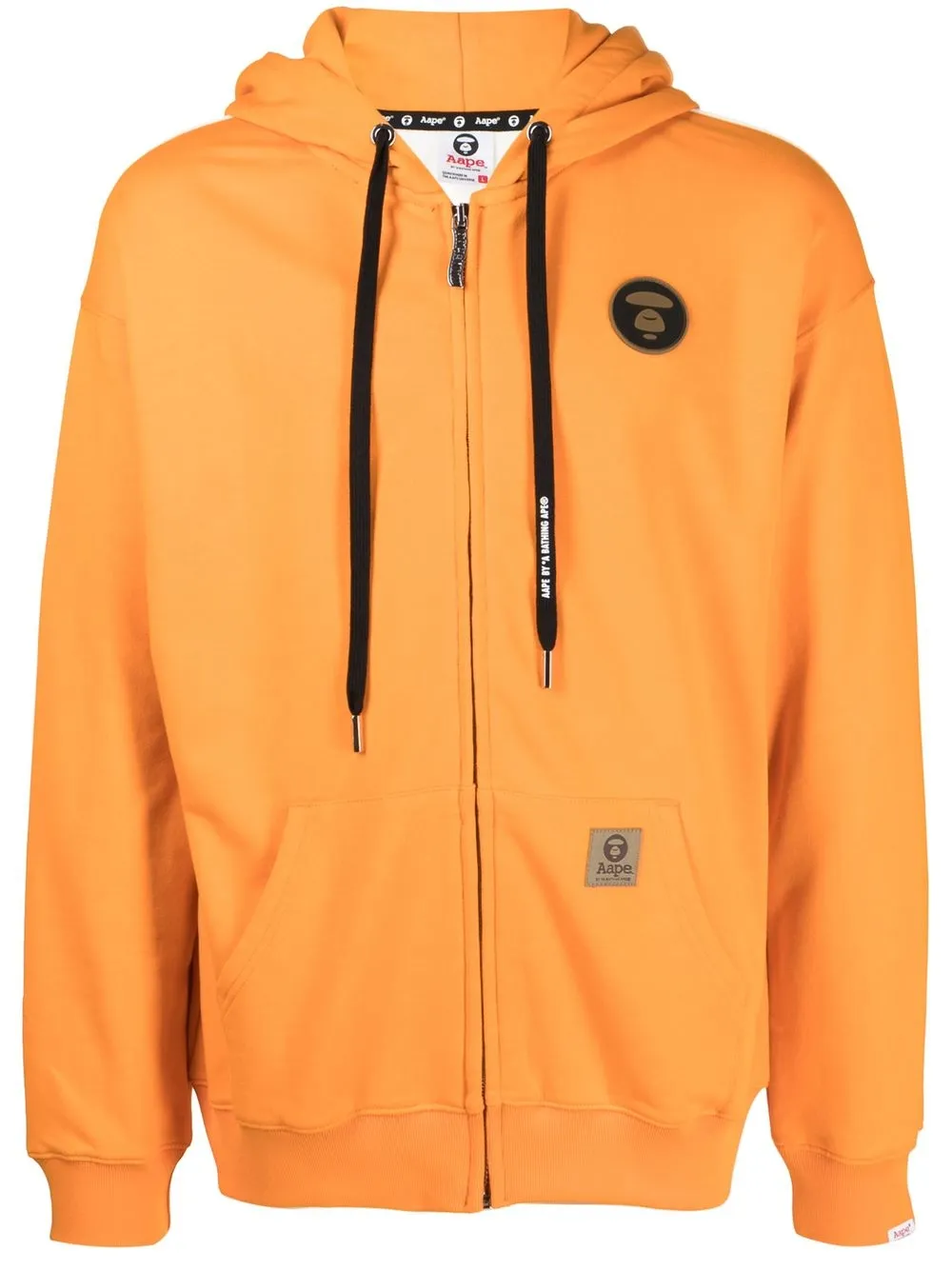 

AAPE BY *A BATHING APE® hoodie con parche del logo - Naranja