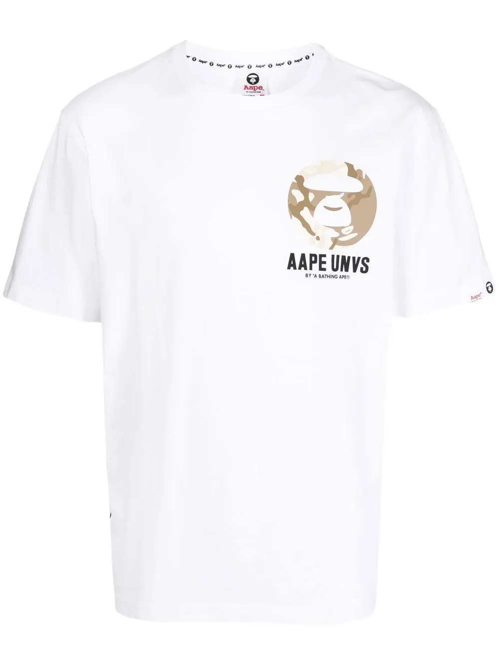 

AAPE BY *A BATHING APE® playera con estampado gráfico - Blanco