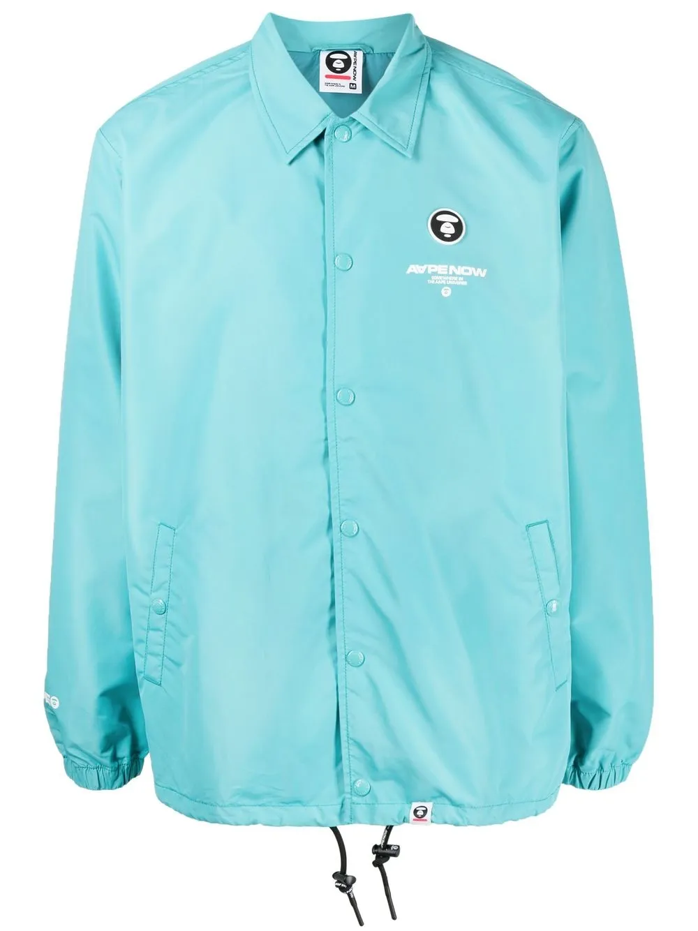 

AAPE BY *A BATHING APE® chamarra deportiva con logo estampado - Azul