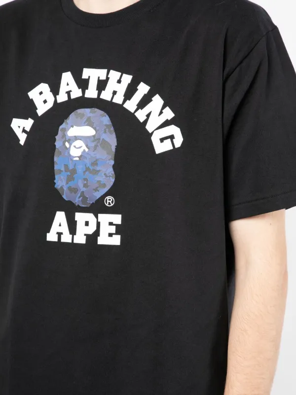BATHING APE® logo-print T-shirt - Farfetch