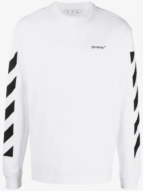Off-White Langarmshirt mit Logo-Print