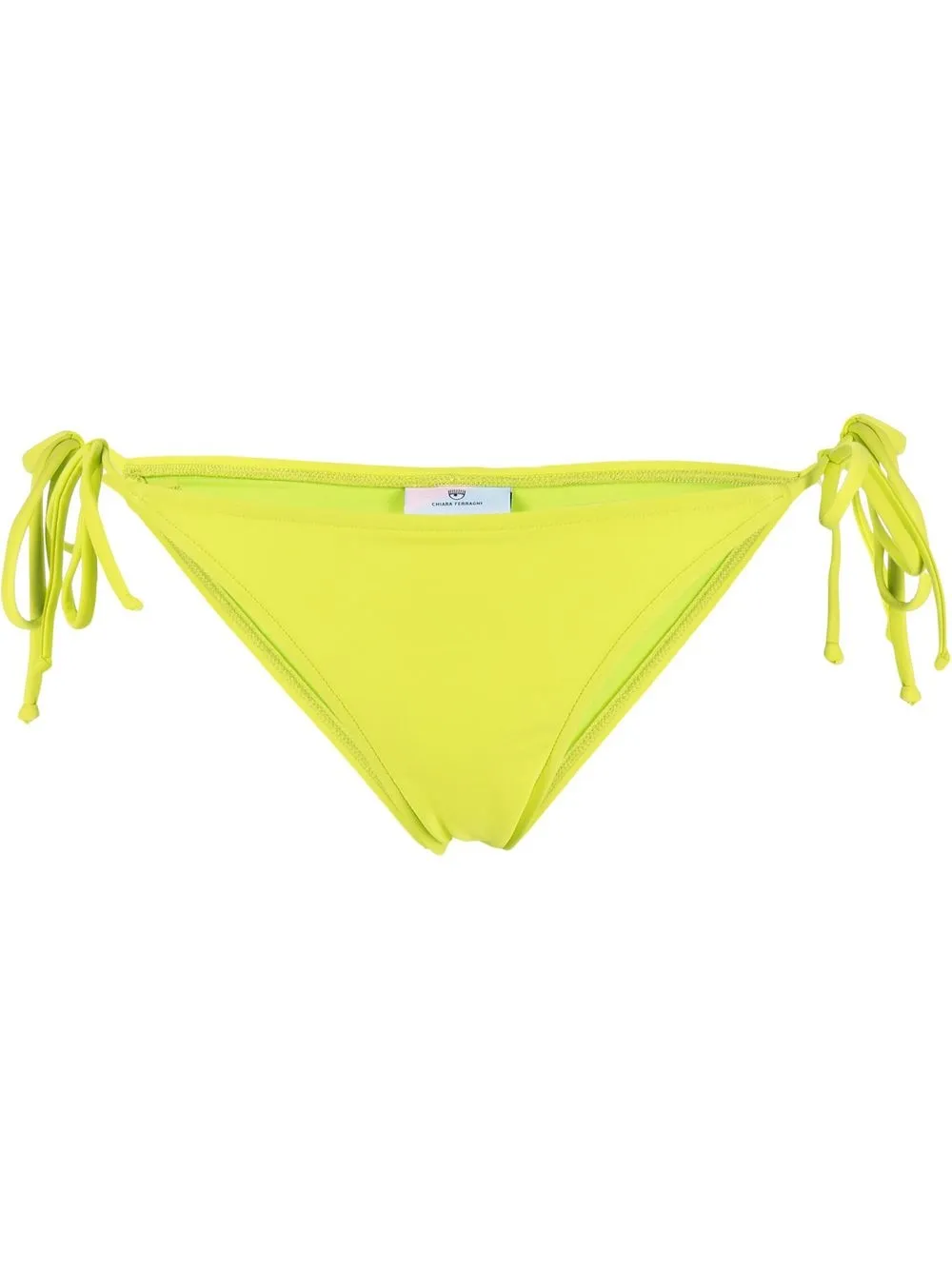 Chiara Ferragni Slip bikini con applicazione - Verde