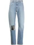 AMISH ripped slim-cut denim jeans - Blue