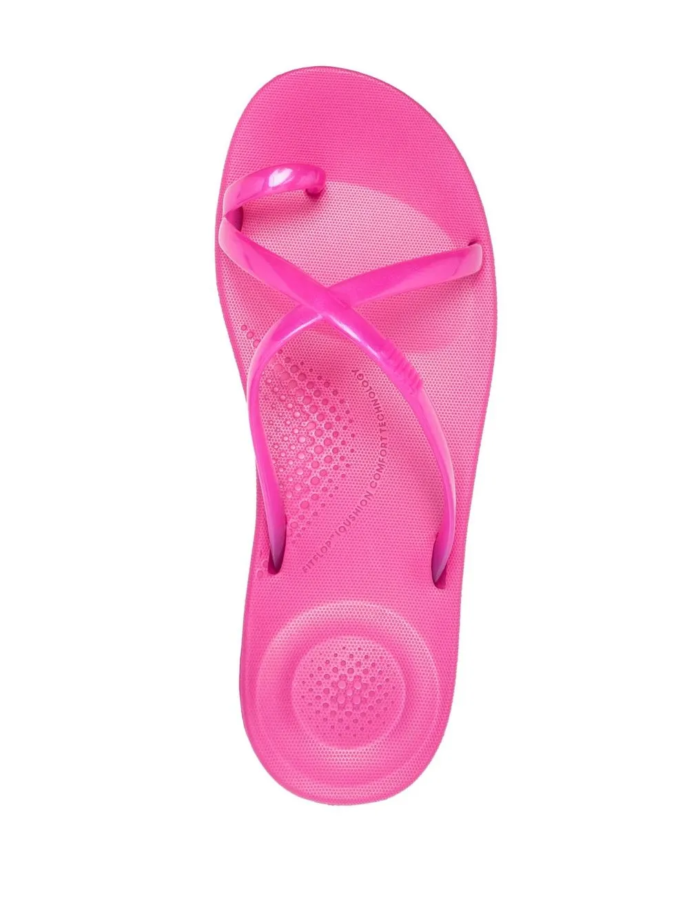 Fitflop Crossover-strap Flip Flops In Rosa | ModeSens