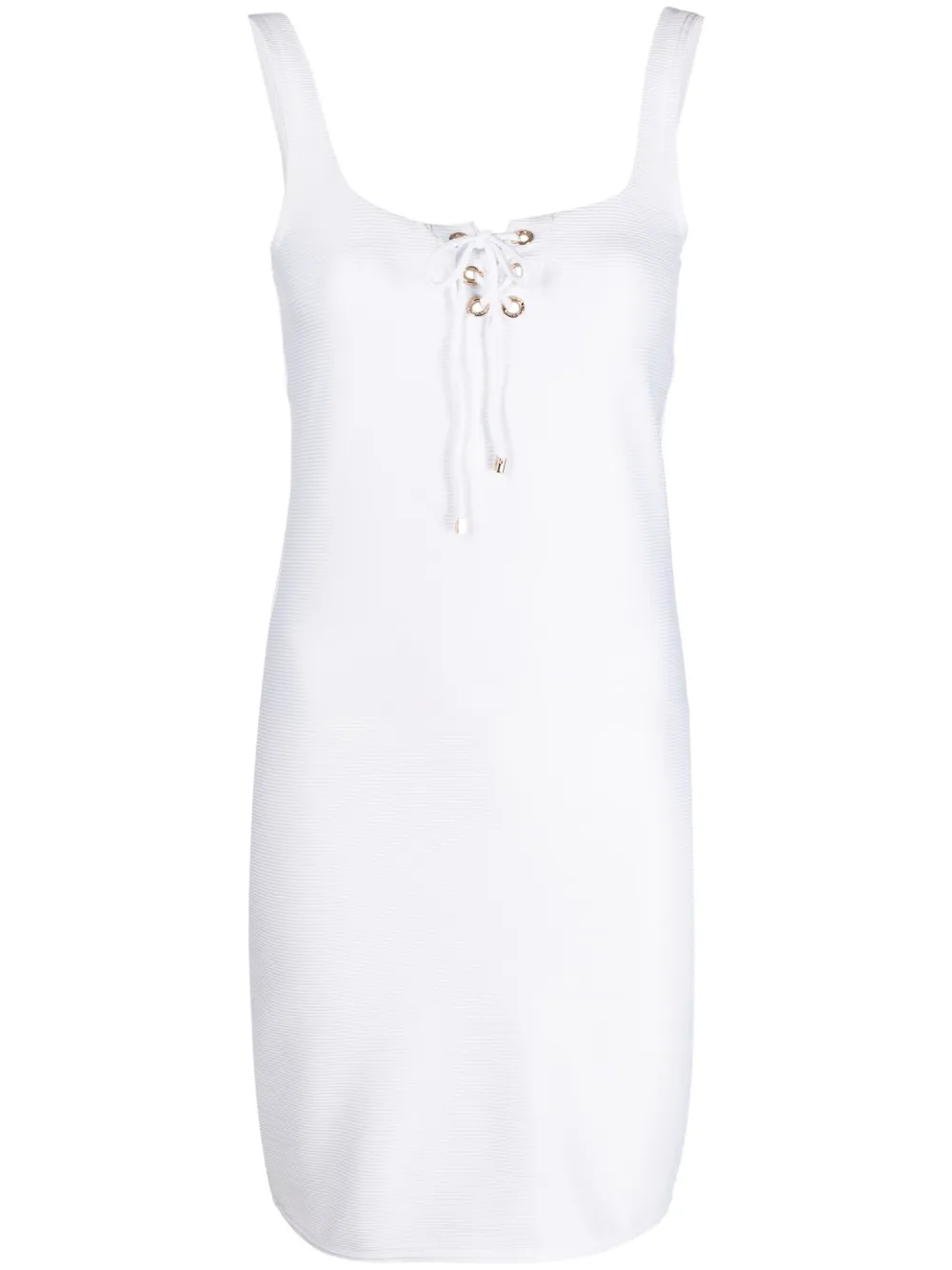 

Emporio Armani fine ribbed bodycon dress - White