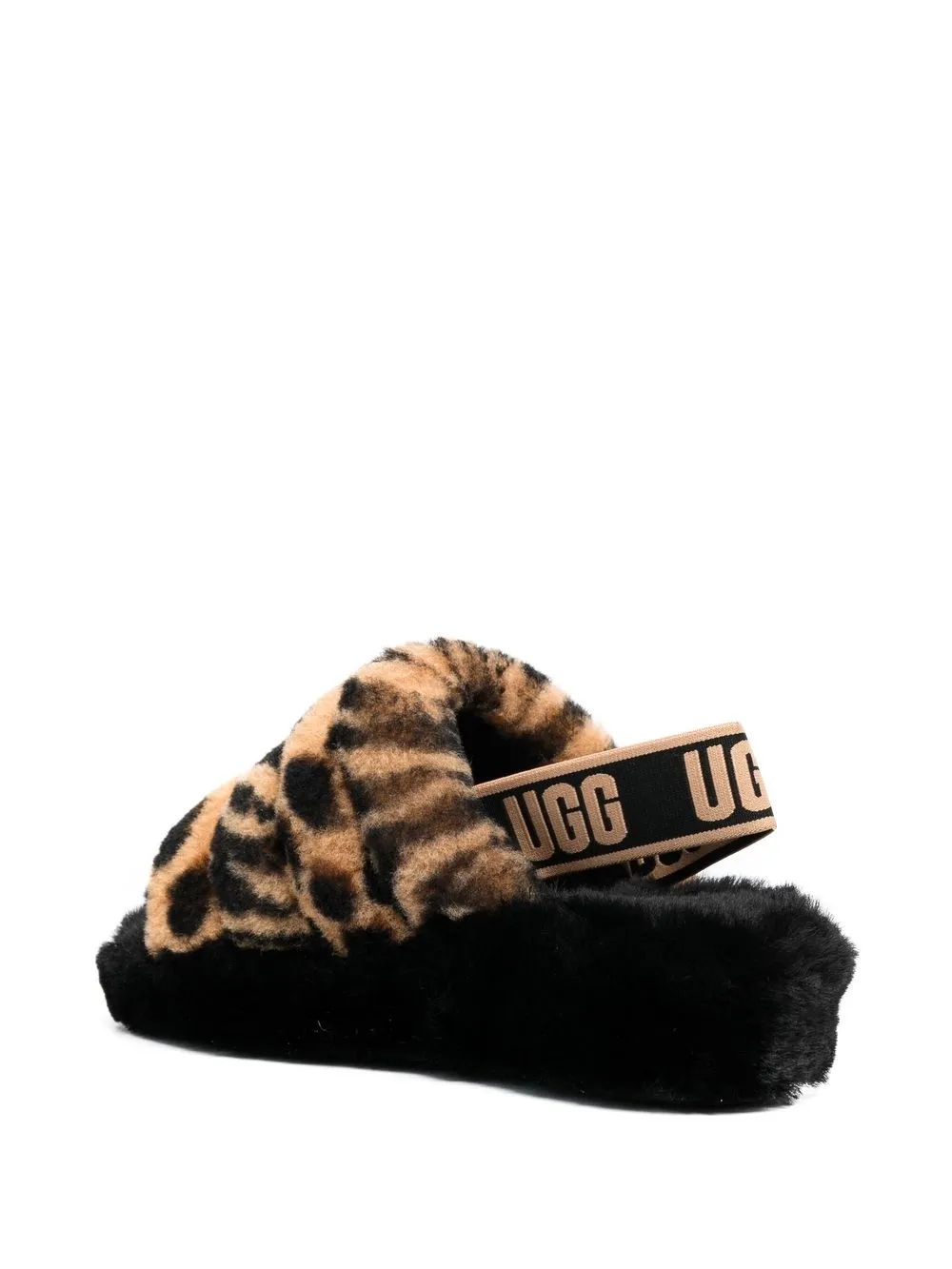 UGG animalprint Slingback Sandals Farfetch