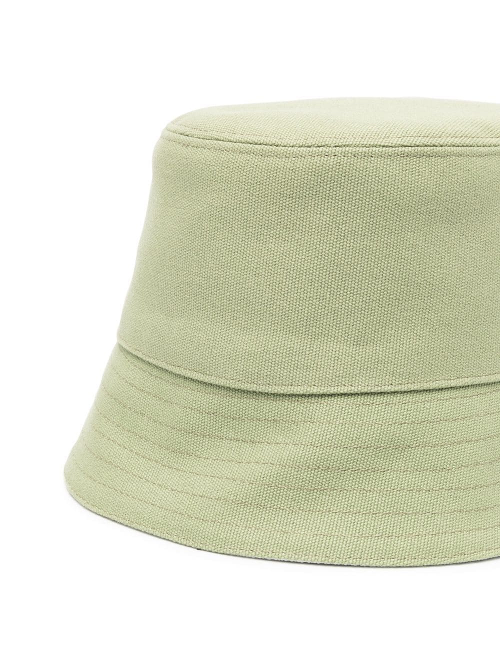 Shop Stella Mccartney Logo-embroidered Bucket Hat In Green