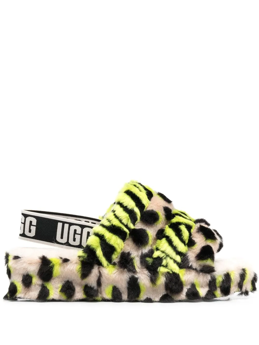 

UGG animal-print slingback sandals - Neutrals