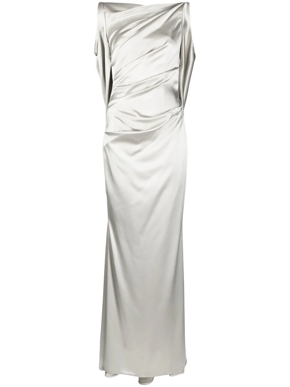 

Talbot Runhof Moa draped evening dress - Grey