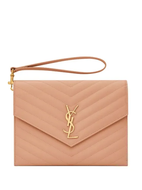 Saint Laurent New Pouch Monogram clutch