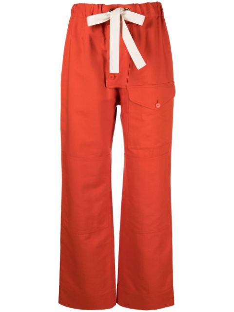 Stella McCartney straight-leg drawstring trousers Women