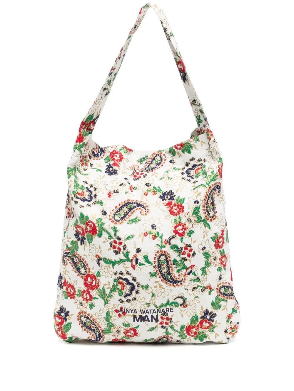 

Junya Watanabe MAN tote con estampado de cachemira - Blanco