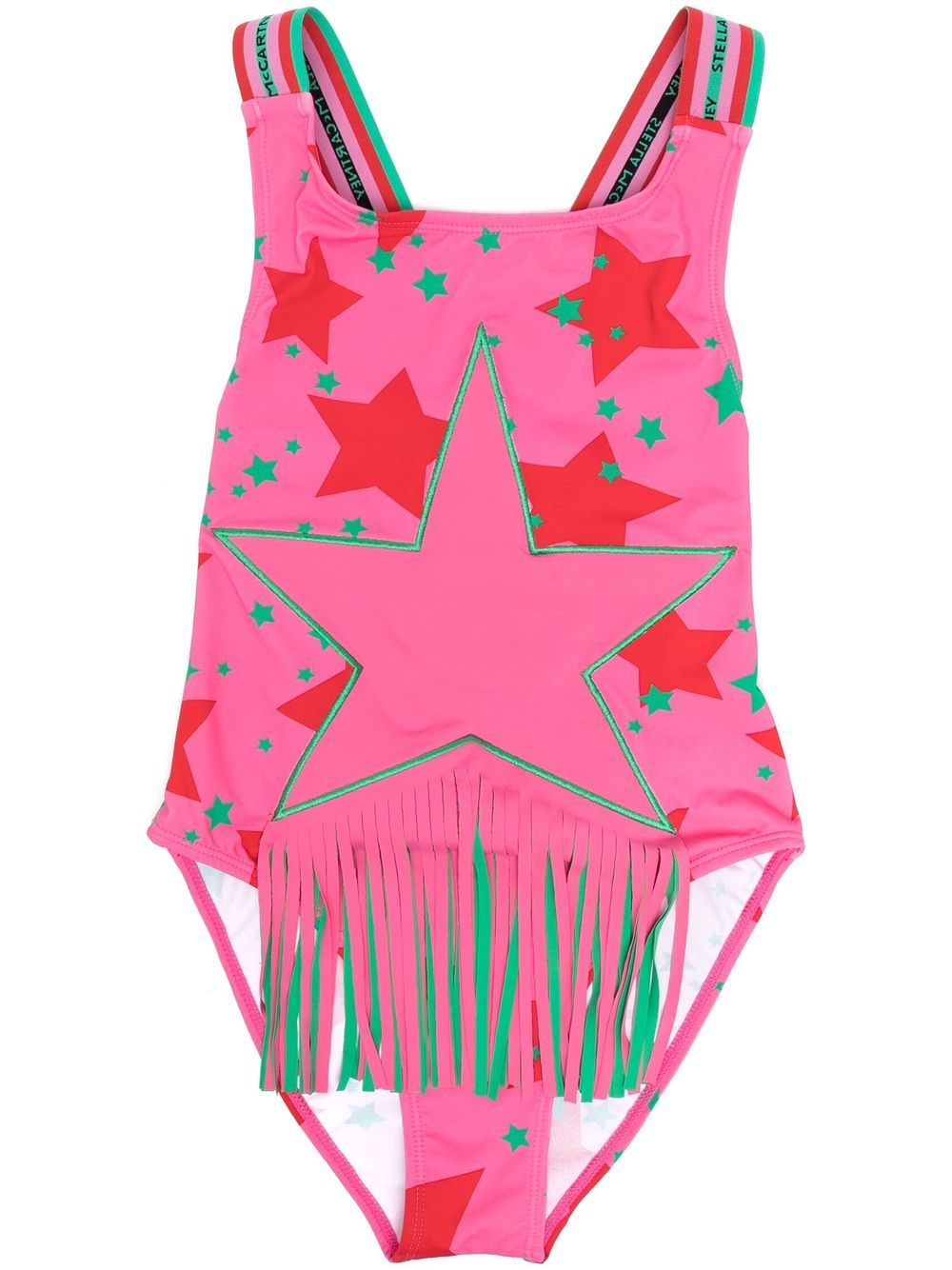 

Stella McCartney Kids traje de baño con estrellas estampadas - Rosado