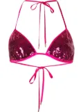 TOM FORD sequin-embellished halterneck bralette - Pink