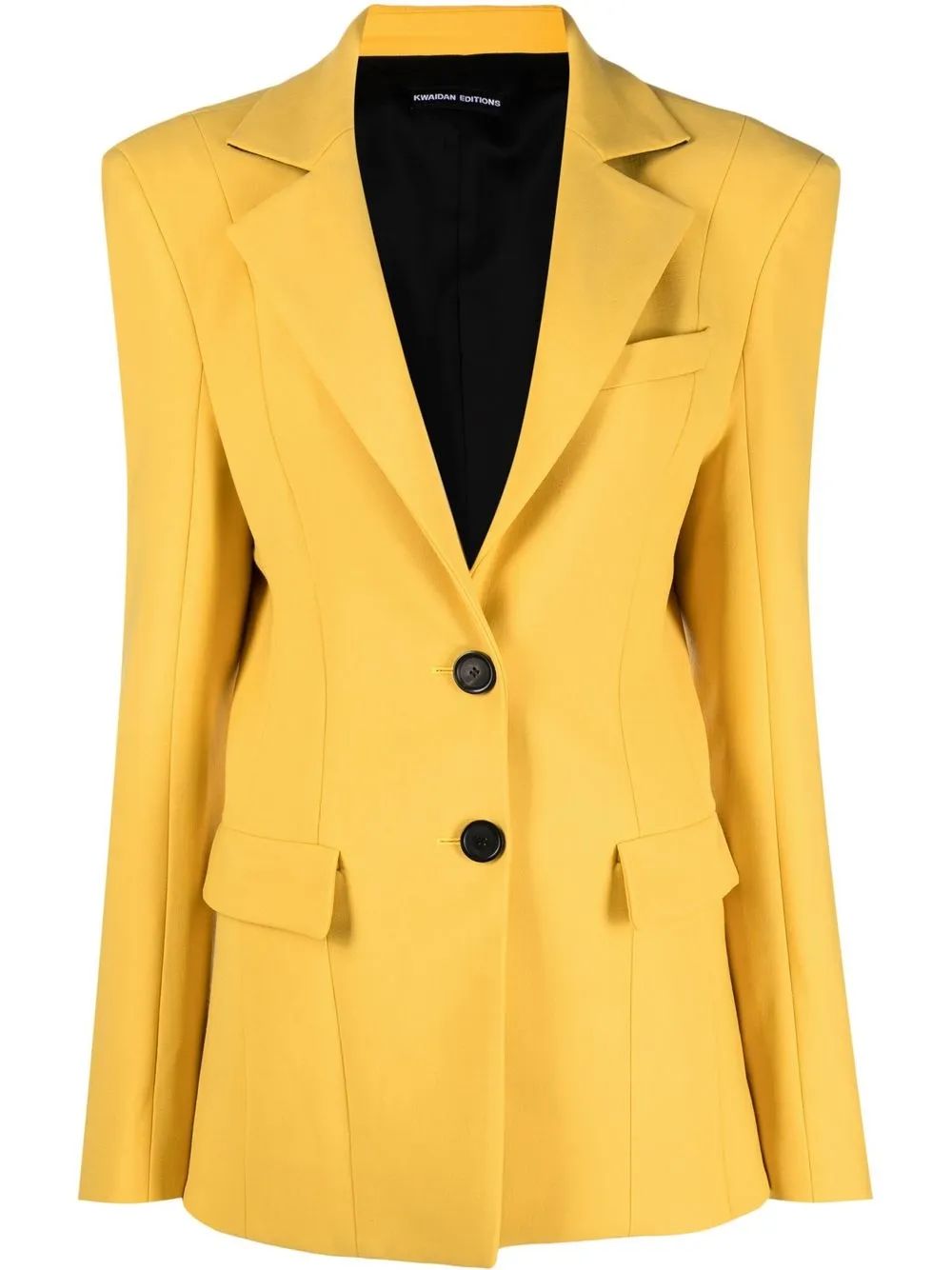 

Kwaidan Editions tailored single-breasted blazer - Yellow