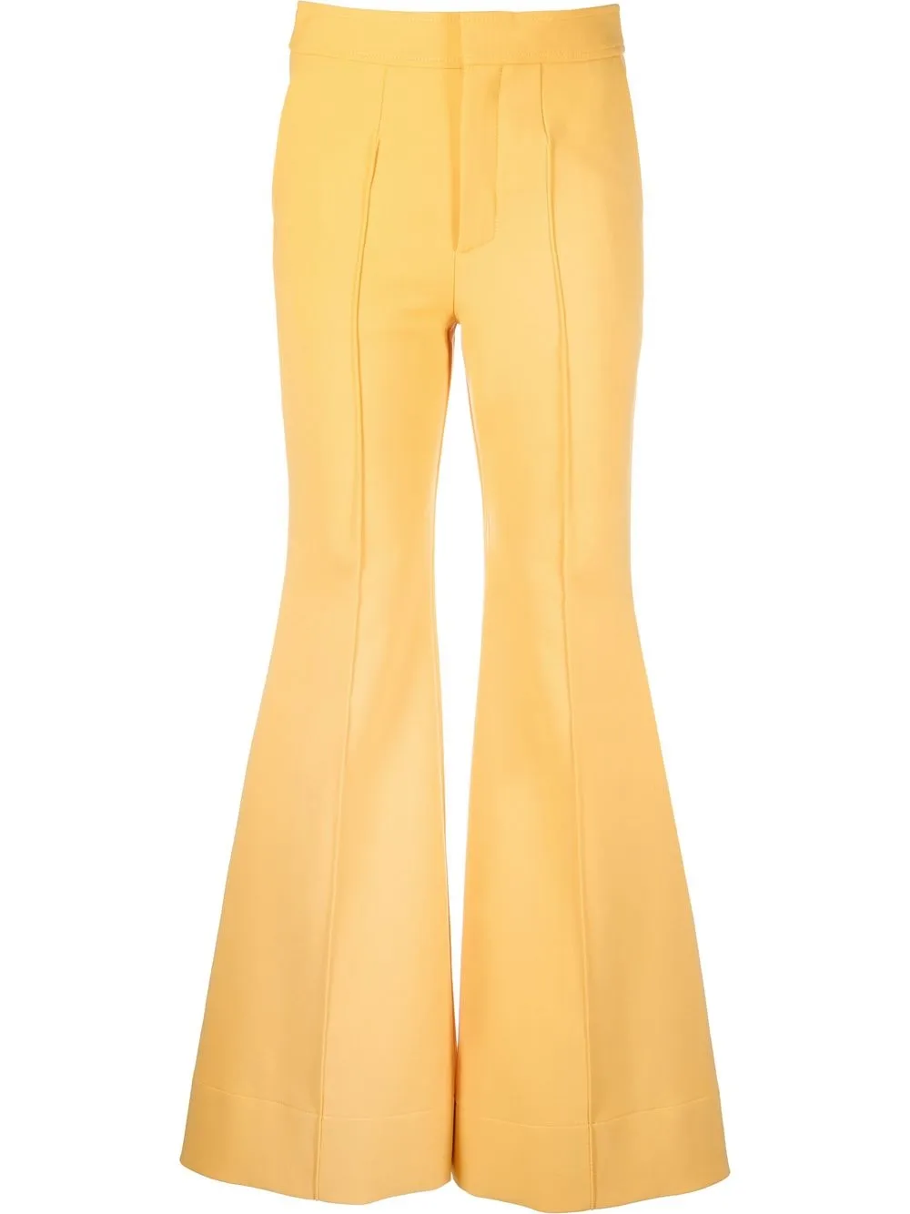

Kwaidan Editions pantalones acampanados con tiro alto - Naranja